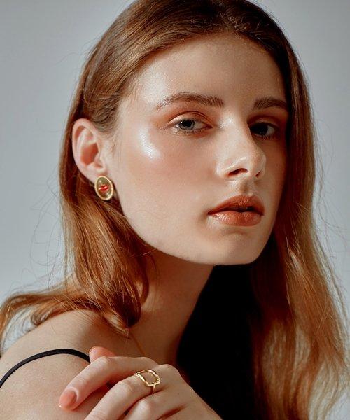 Bonbeau Antique Coin Lip Earrings