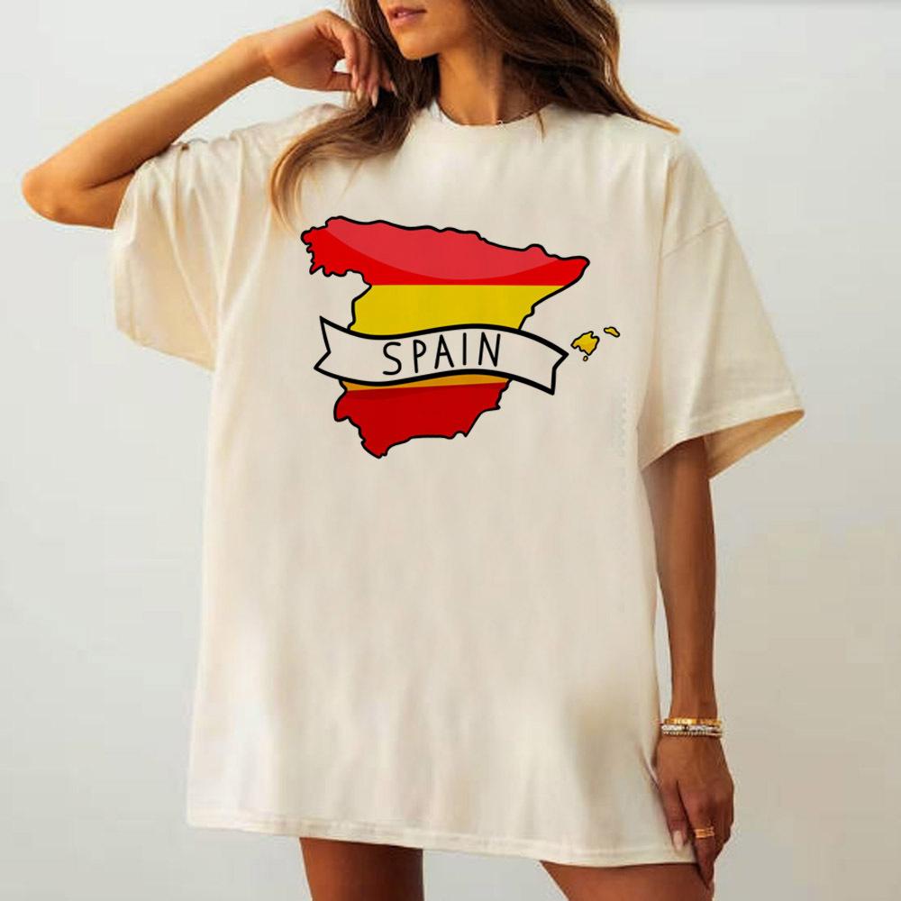 

Spain top tees girl Psychedelic korean clothes Gothic harajuku Y2k t shirt 2000s 2000s Pop Culture harajuku Classic Comfortable 4XL
