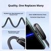 100W Fast Charging Cable Right Angle 90 Degree USB C Type C Data Cord Mobile Cell Phone Fast Charging Data Cable for Samsung MI