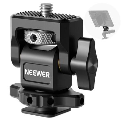 NEEWER Camera Monitor Mount with Cold for Field Compatible with Atomos Ninja Rotation Adjustable and Cage Handle Shoe, 1/4" Screw, 5"-7" Monitors, V,