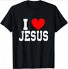 I Love Jesus T Shirt For Unisex Short Sleeved God Cross Religion Tshirt Church Christian Tshirt Fashion Street Tee Top Gift