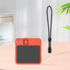 Silicone Protective Case Anti-Scratch Soft Silicone Cover with Lanyard Pocket Case Full Protection Cover for Rabbit R1 AI Device