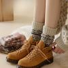Fleece Socks for Women, Thick and Warm In Autumn and Winter, Retro Style with Fleece and Thickening, Pile Floor Socks, Sleeping Socks