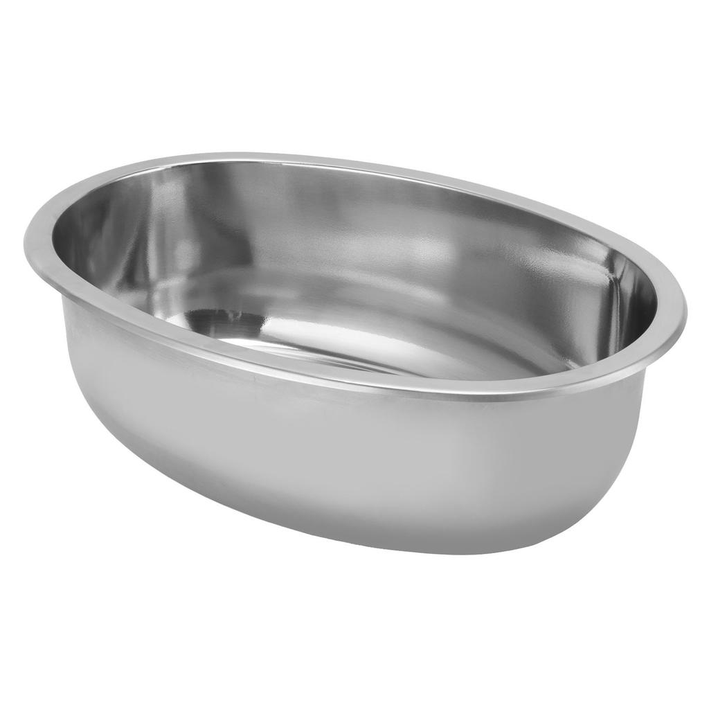 393x273mm Marine Boat Oval Sink with 40mm Drain Hole Stainless Steel Brushed for RV Yacht Motorhome