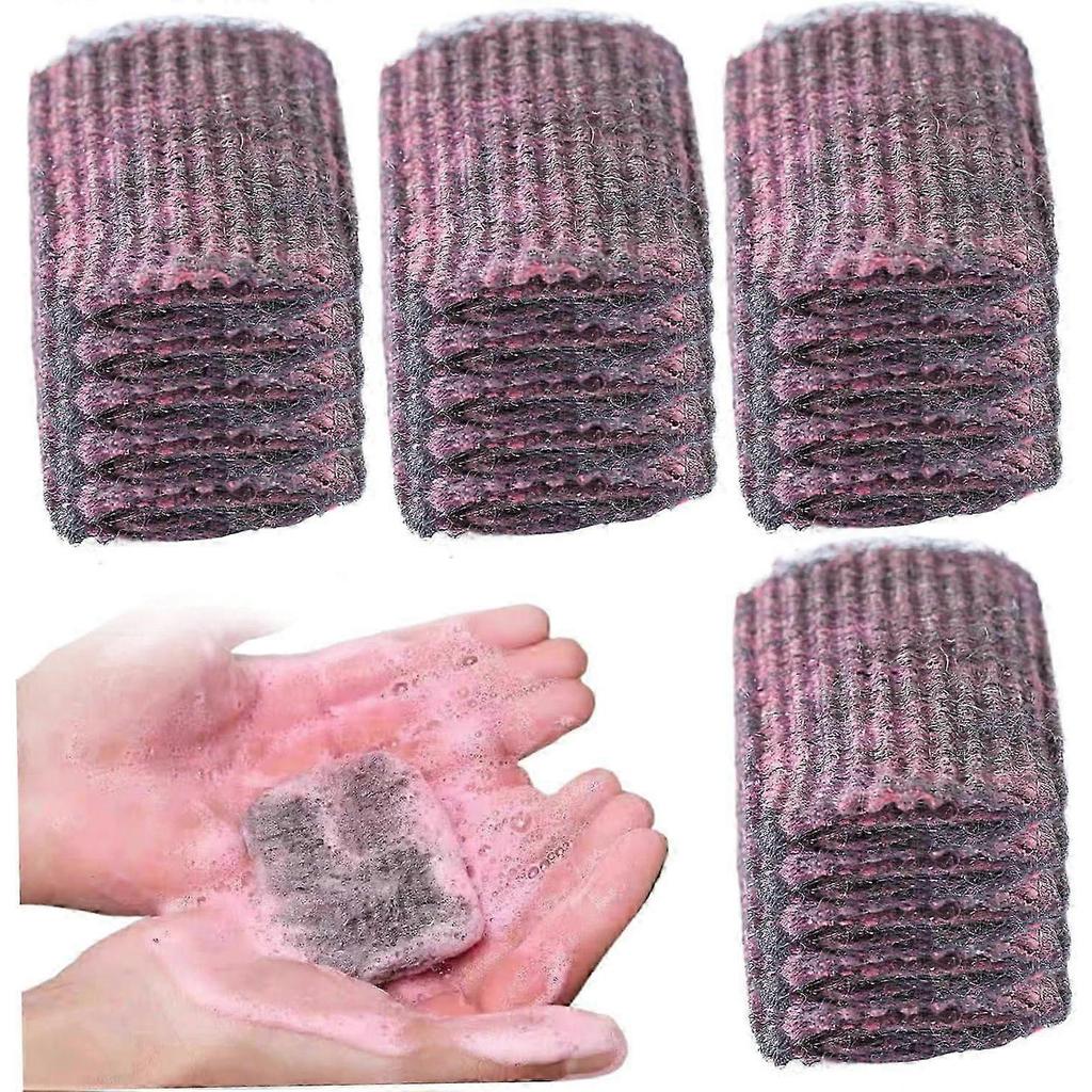 Steel Wool Soap Scrubber Pads, 20Pcs Pre-Soaped Scouring Pads, Effective and Cleansing Scouring Pads for Cleaning Pots Pans