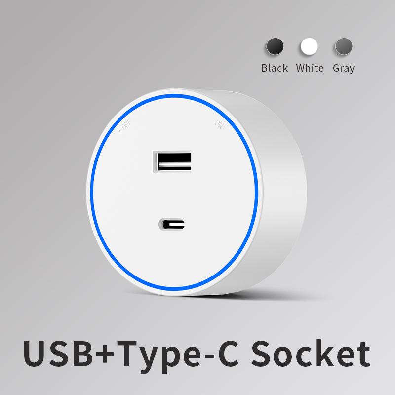 Brazil/Russian/Israel/Italy Track Socket 8000W Wall Power Socket With Switch FR EU US UK Standard Movable Adapter Plug with USB