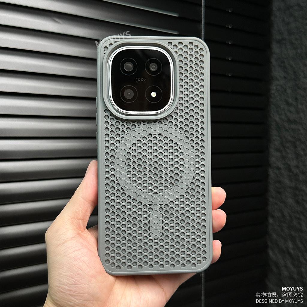 Case For Vivo iQOO 15 13 iQOO Z10 Turbo Case Magnetic For MagSafe Honeycomb Heat Dissipation Silicone Cover Non-Slip Bumper