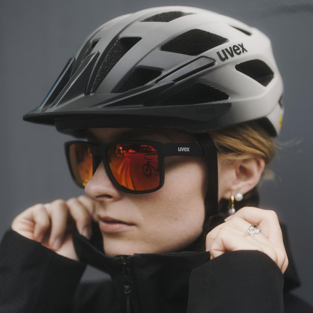 UV Mirror Sports Poise Black Matte [Uvex] Sunglasses, Protection, Lightweight, Lens, Men's & Women's, Sunglasses, UV400, Driving, Golf, Hiking,