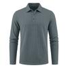 Men's Color Long Sleeve Casual Shirt for Spring and Fall