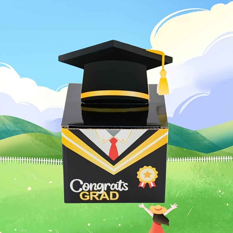 

1 Pcs with 30 Bags,Graduation Season,New Surprise Money Box,Corrugated Cardboard Box,Surprise,Graduation,Party Supplies,Graduation Party Decoration Pack of 1 чёрный