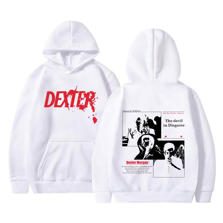 TV Play Dexter Morgan The Devil In Disguise Hoodie Men Women Casual Vintage Streetwear Male Fashion Oversized Pullover Hoodies