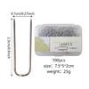 100/200Pcs Double Blocking Pin Straight Pins Fork Pin Needlecraft Pin for Sewing Fabric Quilting Project Jewelry Display