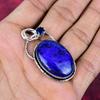 Lapis Lazuli & Blue Topaz Pendant Handmade Gemstone Jewelry, 925 Solid Sterling Silver Pendant ,Unique Design Jewelry Pendant