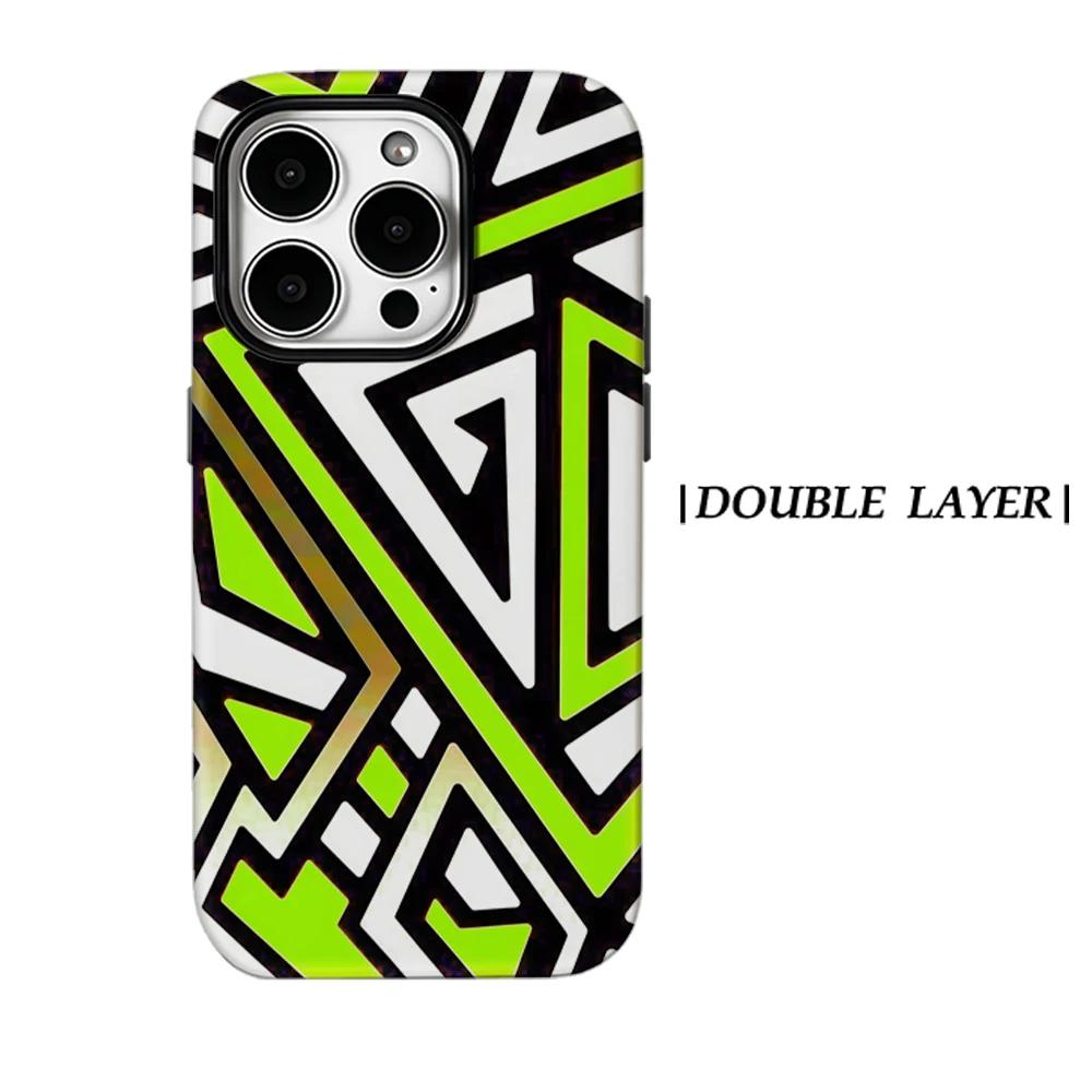 

Neon Tribal Phone Case for IPhone 17 16 15 14 13 Pro Max Plus for Magnetic Single Double-layer Tough Case IPHONE17PRO