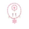 2024 Little Girl Accessories Ice and Snow Snowflake Beads Necklace Bracelet Value Set Baby Girl Accessories
