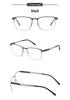 Ultra-Light Men's Myopia Glasses Frame - No-Screw, Large Size, Personalized Thin Steel