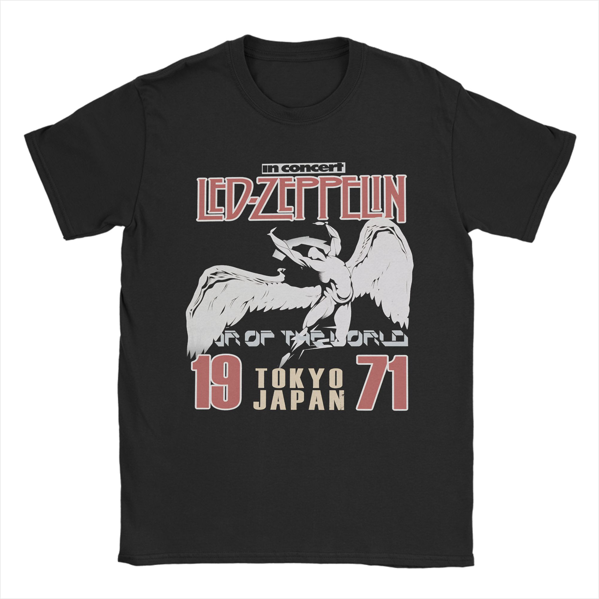 

Men T Shirt The Mother Ship Led Zeppelin T Shirts Hippie Beach Tees Y2K Casual Cotton Clothing Gift Idea S разноцветный