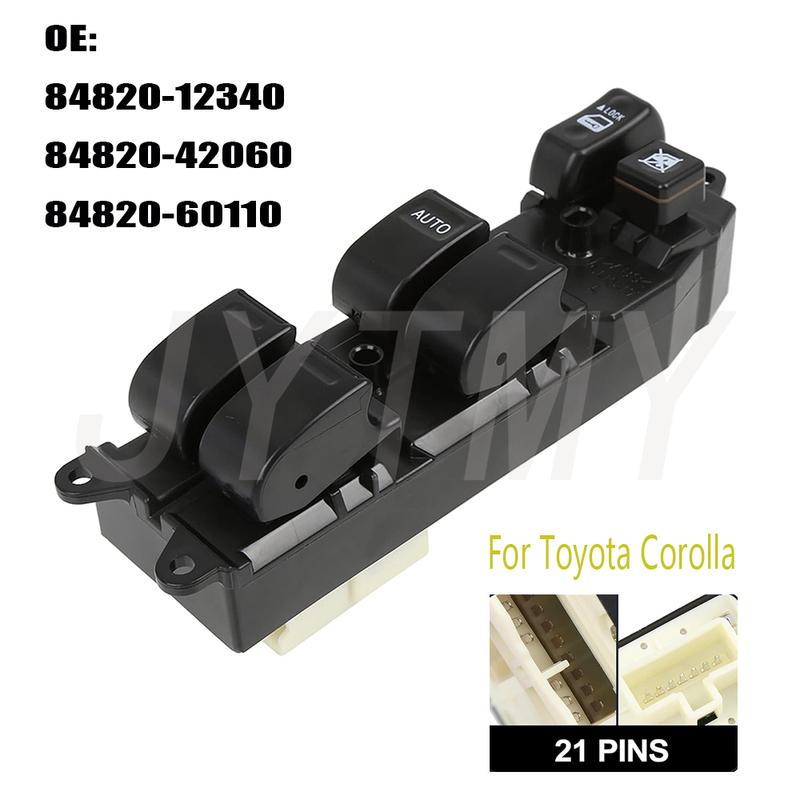 

Car Accessories For Toyota Corolla AE11 ZZE11 EE11 Front Left Electric power Window Control Switch glass Lifter Button Parts