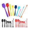 9 Pieces Kitchen Spatulas Set Cake Scrapers Brush Silicone Cake Scrapers Brush Household Cooking Baking Utensils Tools