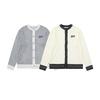American College Style Knit Cardigan Embroidered Letter Hollow Unisex Casual Versatile