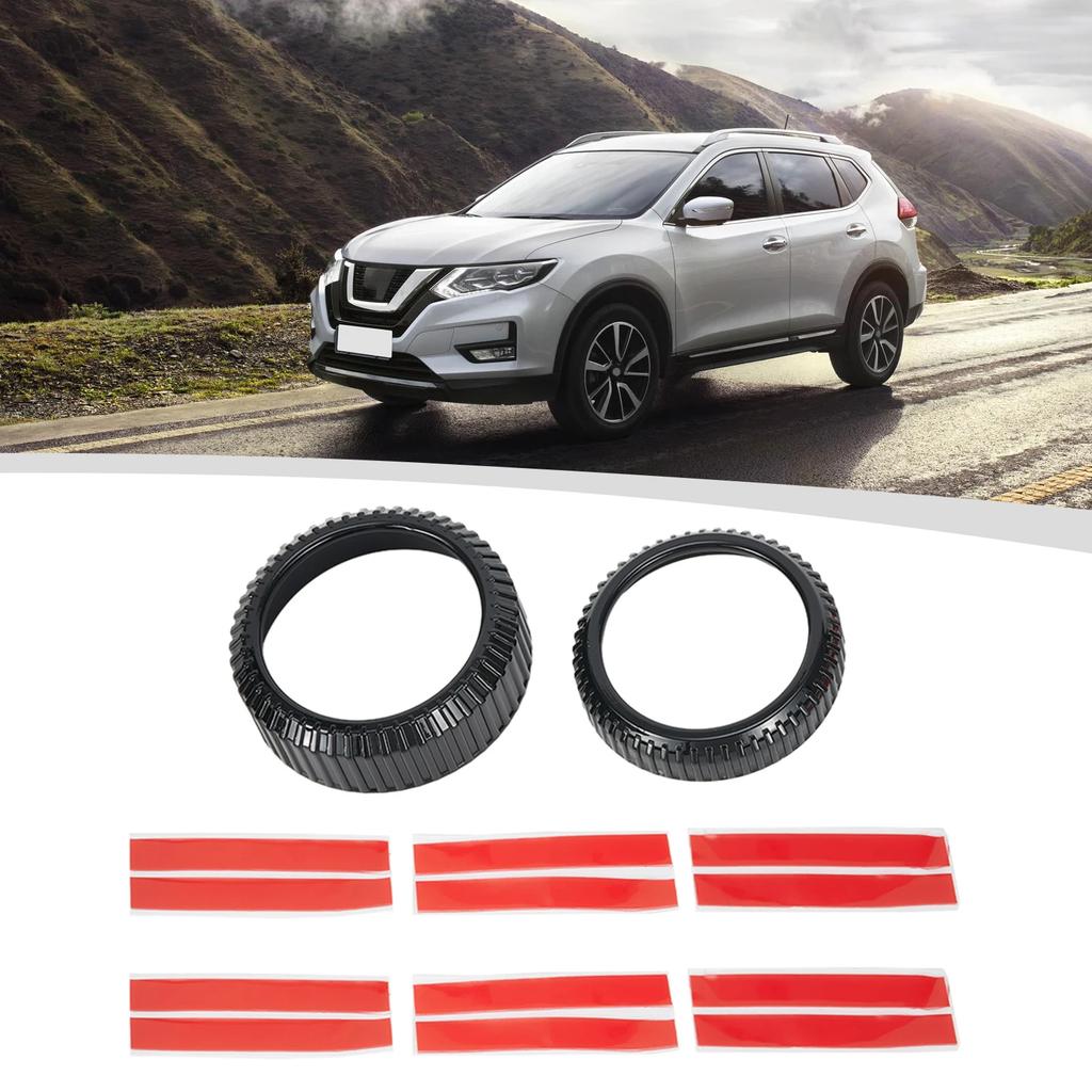 Enhance Your For Mustang For Mach E 2025 2025 with 2PCS Volume Control Knob Metal Cover Set Designed for Durability