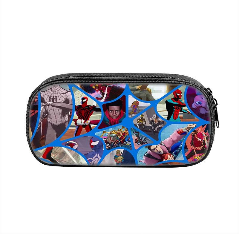 Spiderman Student Pencil Case With Polyester Material And Large Storage For School Supplies