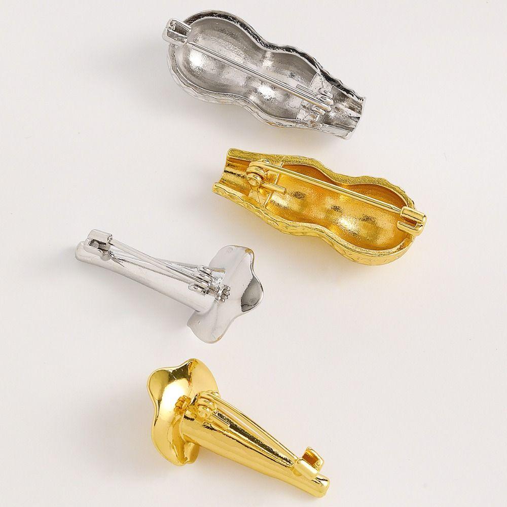 Goldenes Blumenstrauß-Broschen Vintage-Vasenform-Broschen Kreativer Blumenstrauß-Halter Broschen Bankett