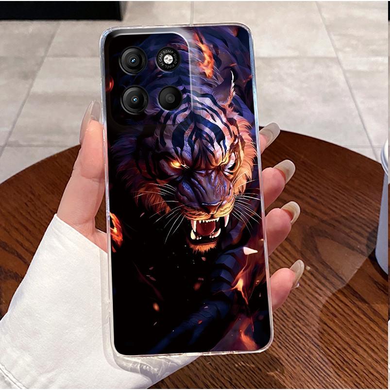 Phone Case For Motorola Moto G17 Power Case Luxury Cute Love Rabbit Funny Clear Soft TPU Silicone Cover For Moto G17Power Bumper