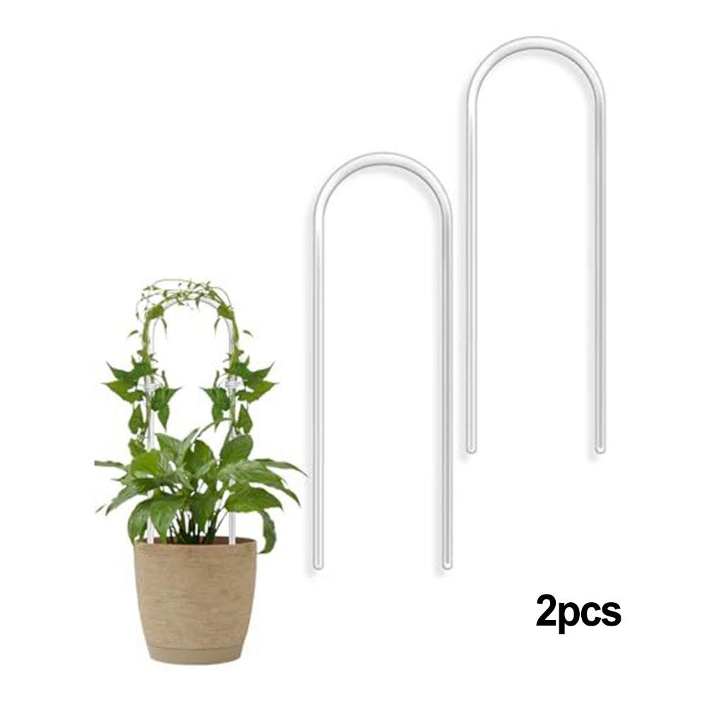 Acrylic Plant Support Frame Vertical Garden Transparent Plant Rack U-Shaped Climbing Frame 2pcs U-Shaped Rack Easy To Install