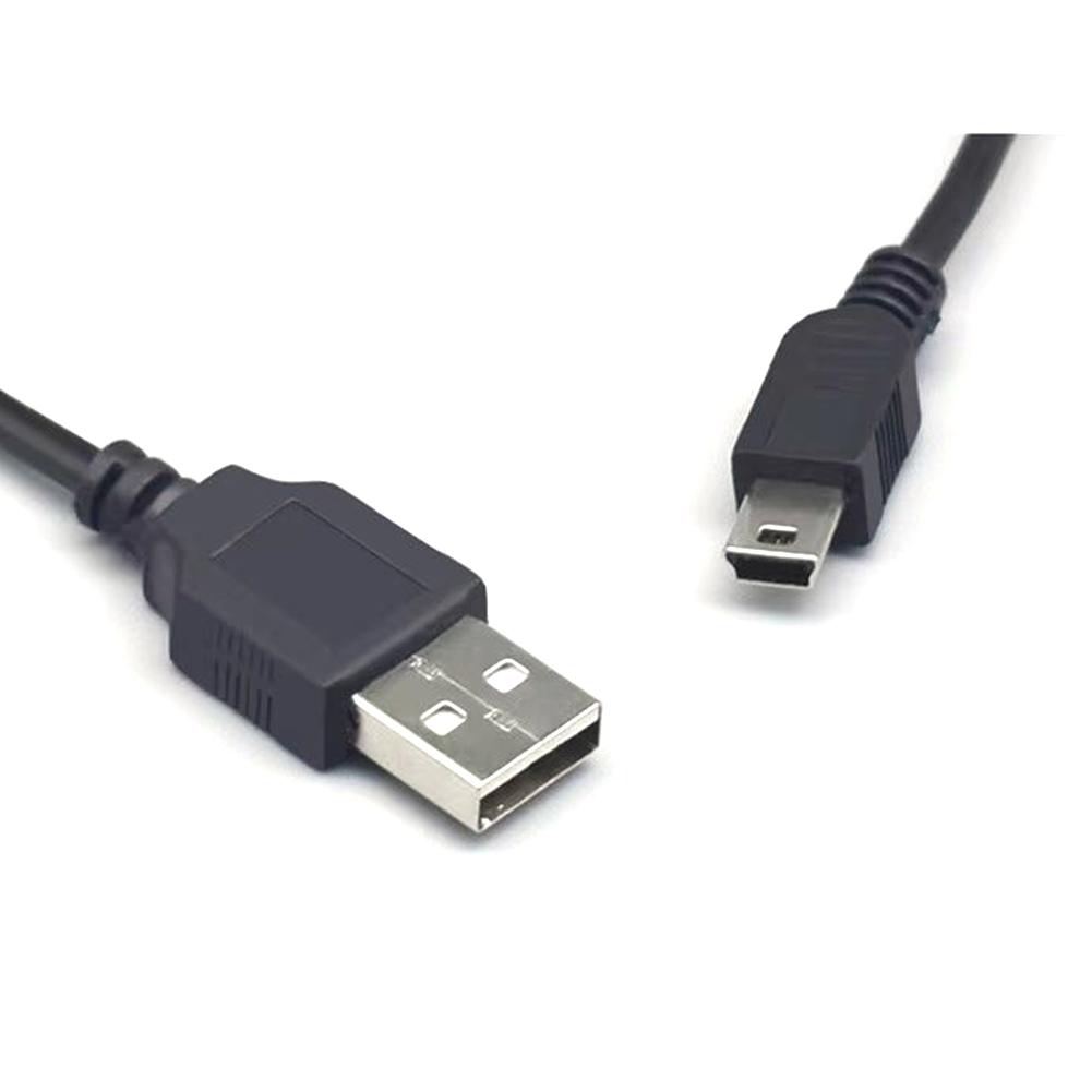 0.8/0.5M USB Cable V3 A Male To Mini B 5 Pin T Port MiniUSB for Devices MP3 MP4 Camera Mobile Phone HardDisk Computer