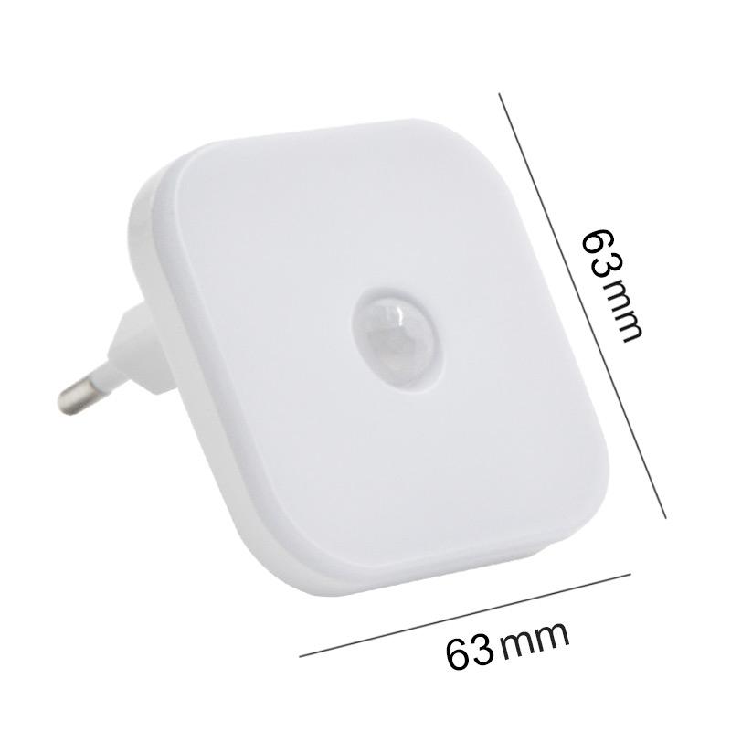 Plug-In Wireless Night Lamp with Motion Sensor LED Night Lights Bedside Lamp for Bedroom Corridor Closet Kitchen Lighting