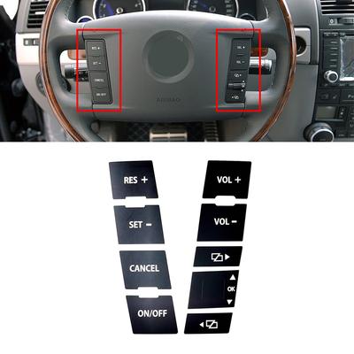 For Volkswagen VW Touareg 2004 2009 Car Center Console Steering Wheel Button Repair Sticker Decal Fix Faded Ugly Anti
