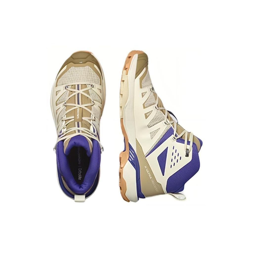 SALOMON X Ultra 360 Comfortable Versatile Slip-Resistant Durable High-Top Outdoor Functional Shoes Men Shoes Brown Gray Blue 473781