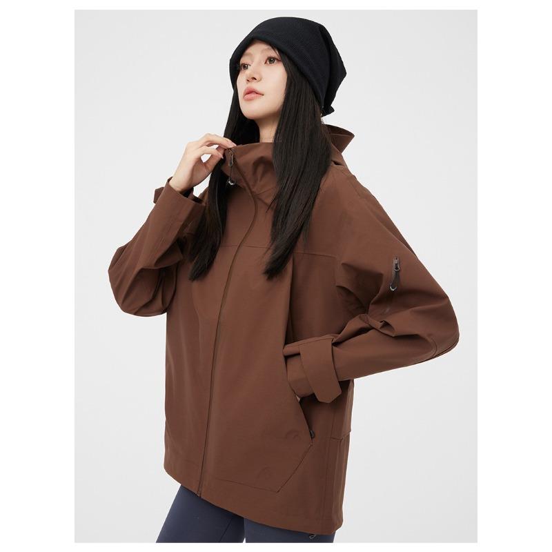 New Mountain Hard Shell Outdoor Jacket for Men and Women Mountaineering Suit Windproof Waterproof Work Suit Jacket