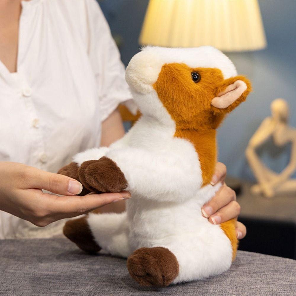 Symulacja Bydło Zwierzę Pluszowa Lalka Wypchana Krowa Byk Krowa Pluszowa Zabawka Prezent Urodzinowy