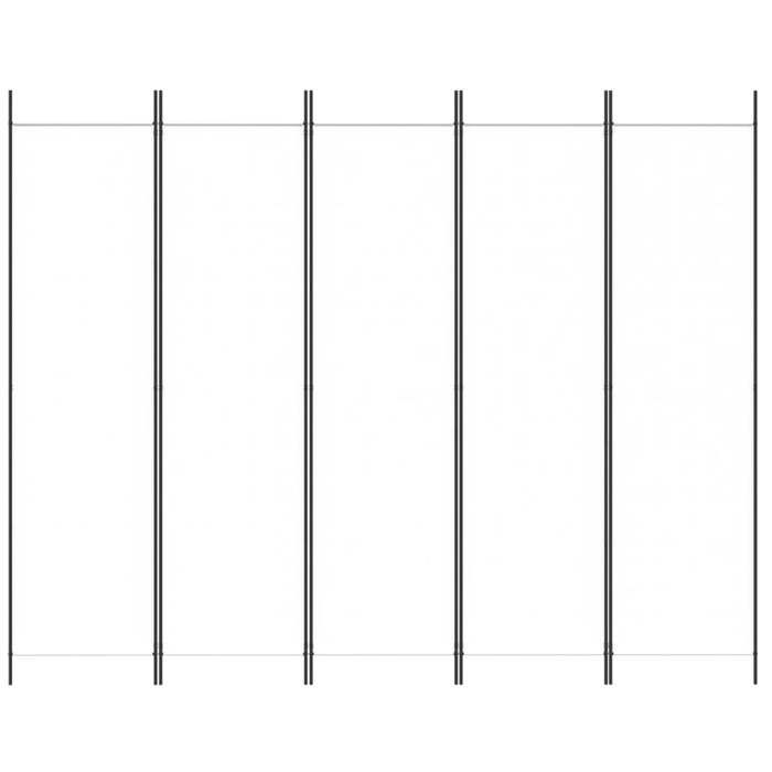VidaXL Room Divider 5 Panels Folding Room Separator Divider Privacy Screen Paravent Living Room Decoration 350186