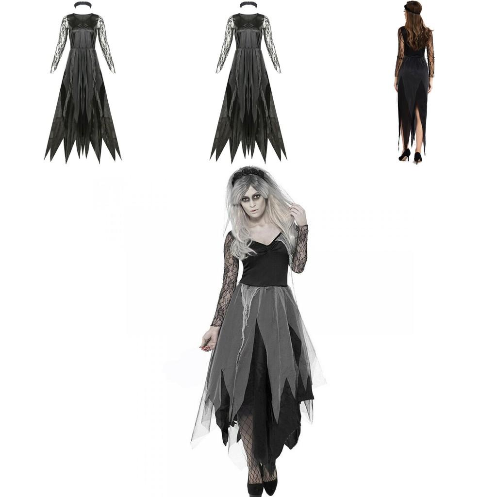 Adult Dark Vampire Costume For Women With Polyester Fabric And Lace Detailing For Cosplay