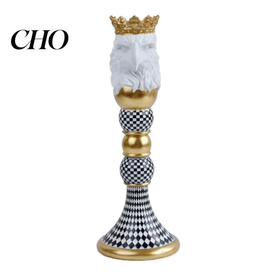 Office Desk Ornaments Animal Ornaments, Decorative Painted Resin Modern Style Figurines Wine Cabinet Decor, for Living Room Bedroom Accents