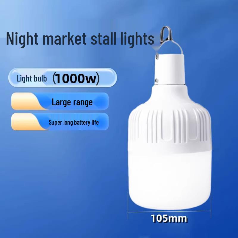 Super Bright LED Outdoor Stall Light with Clip Support - Decorative Emergency Rechargeable Lighting