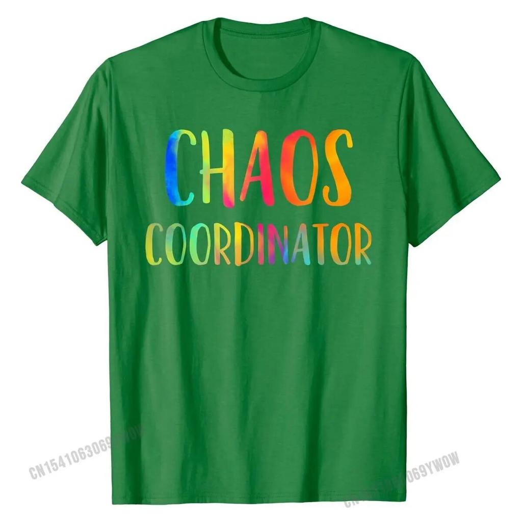 Chaos Coordinator Funny School Teacher Appreciation Gifts T-Shirt T Shirt Slim Fit Family Cotton Unisex Tshirts Party