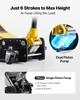 Low Profile Floor Jack, 3 Ton Capacity, Steel Racing Floor Jack with Dual Pistons Quick Lift Pump, Hydraulic Trolley Car Lift for Sports Cars, Sedans,