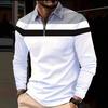 Essential long-sleeve polo, stylish and versatile wear.