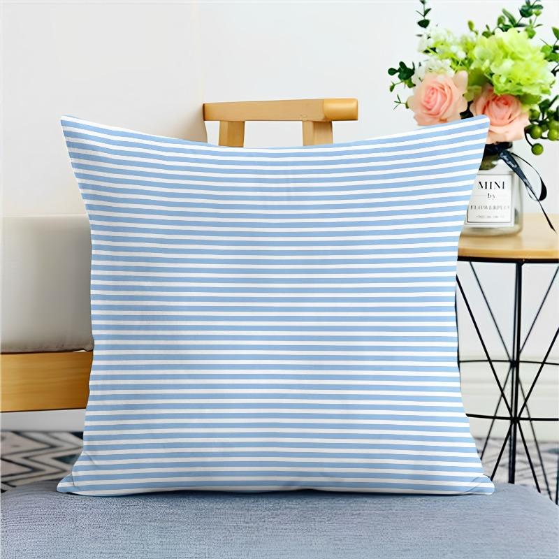 Simple Plaid Striped Pillowcase Dormitory Decoration Office Living Room Home Pillowcase