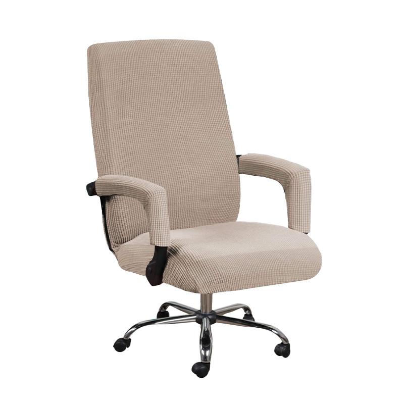 Elastic Corn Grid Stretch Fabric Chair Cover Home Computer Chair Cover Armrest Study Seat Wear-resistant Dustproof Chair Cover