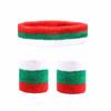 Fitness 1 Set Men/Women Wrist Support Sport Wristbands Headband +Wristbands Towel Sweat Bands