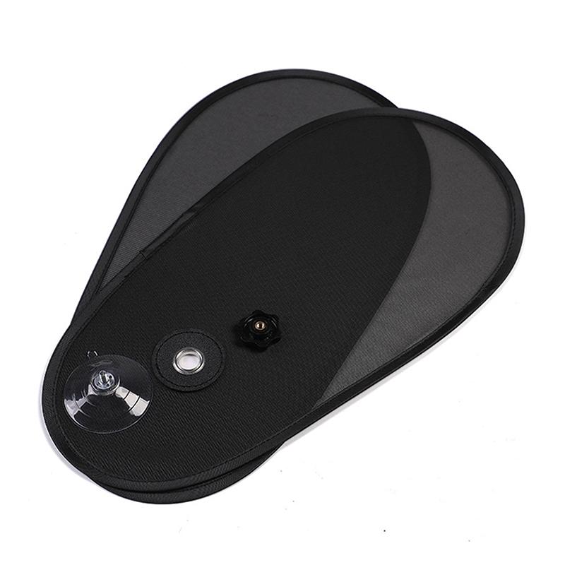 Drehbarer Auto-Seitenscheiben-Sonnenschutz Saugbecher-Typ Faltbarer Auto-Sonnenschutzvorhang UV-Schutz Universal Schwarz Sonnenblende