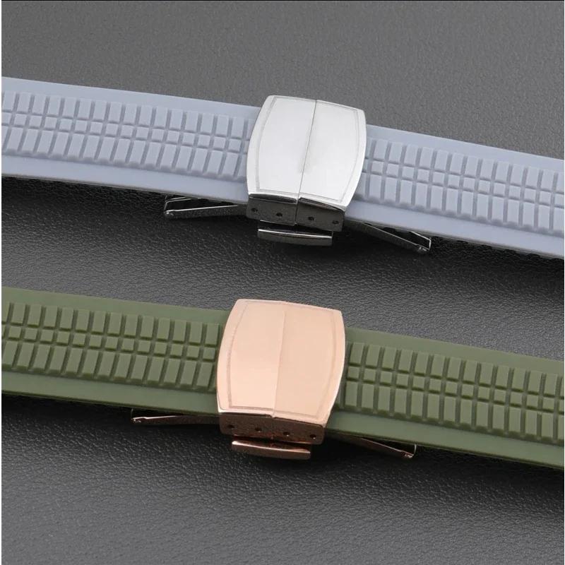 316L Stainless Steel Folding Buckle For Patek Strap For Philippe Butterfly Clasp PP Quality Deployment Button 18mm