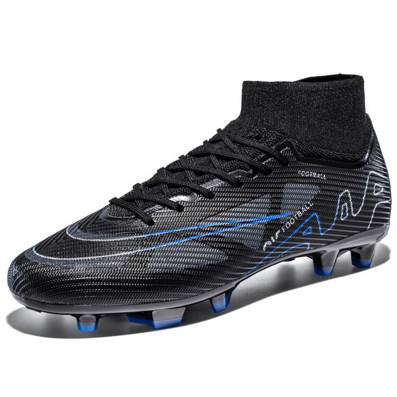 Foreign trade new high-top football shoes long nail football shoes TF broken nail training shoes football falcon men's