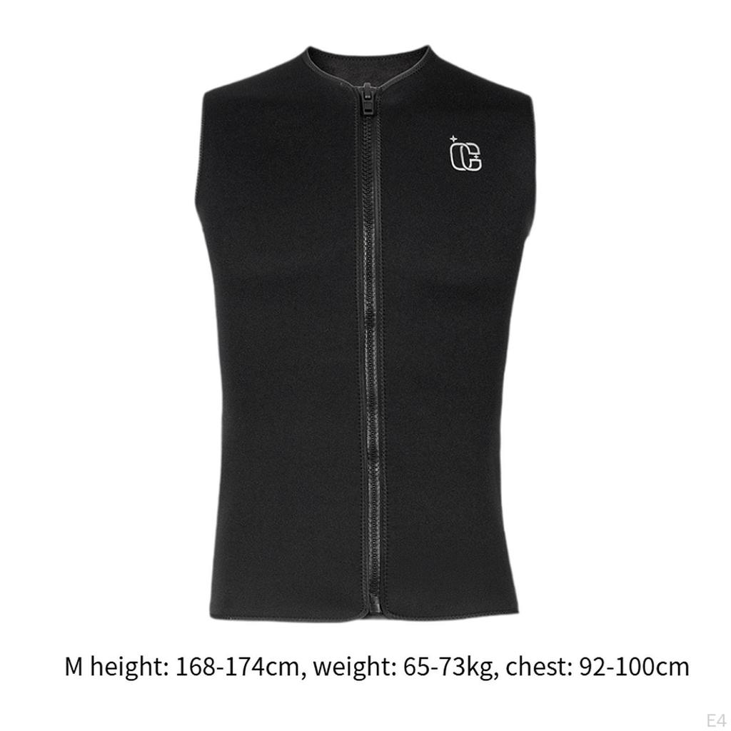 Wetsuit Top for Men Diving Vest Cold Water Swimming Scuba Surfing