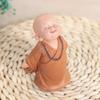 1pc Monk Figurines Car Decoration Crafts,Home Decor Kungfu Monks Figure Car Ornament Buddha Boy Accessories Figurines Tea Pet